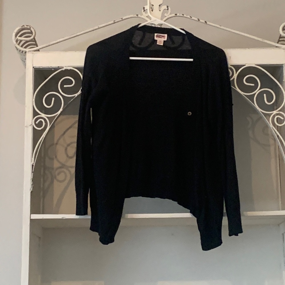 Light weight black sweater cover up